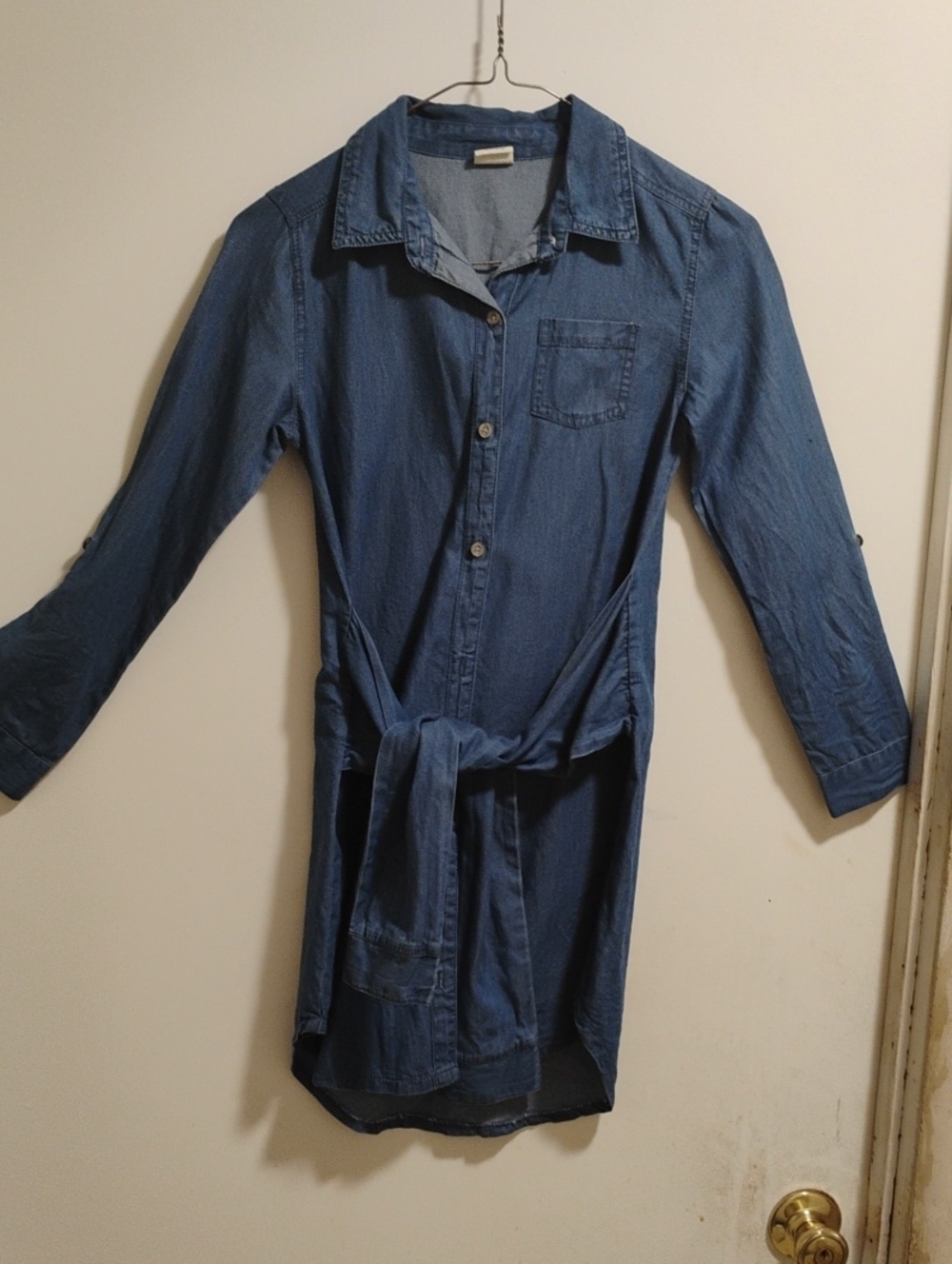 Wallflower Blue Denim Shirt Dress Jacket